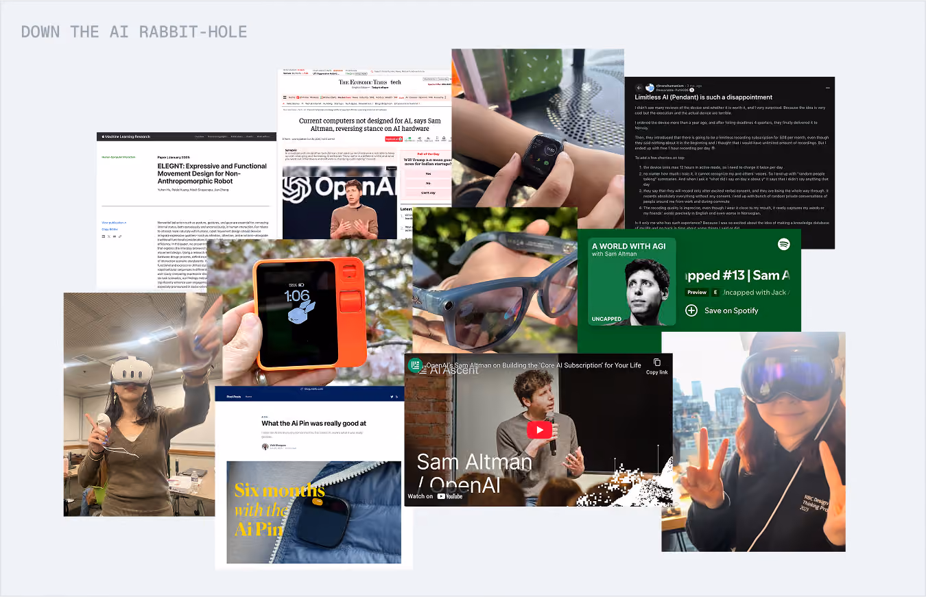 Researching the AI landscape and current devices on the market
