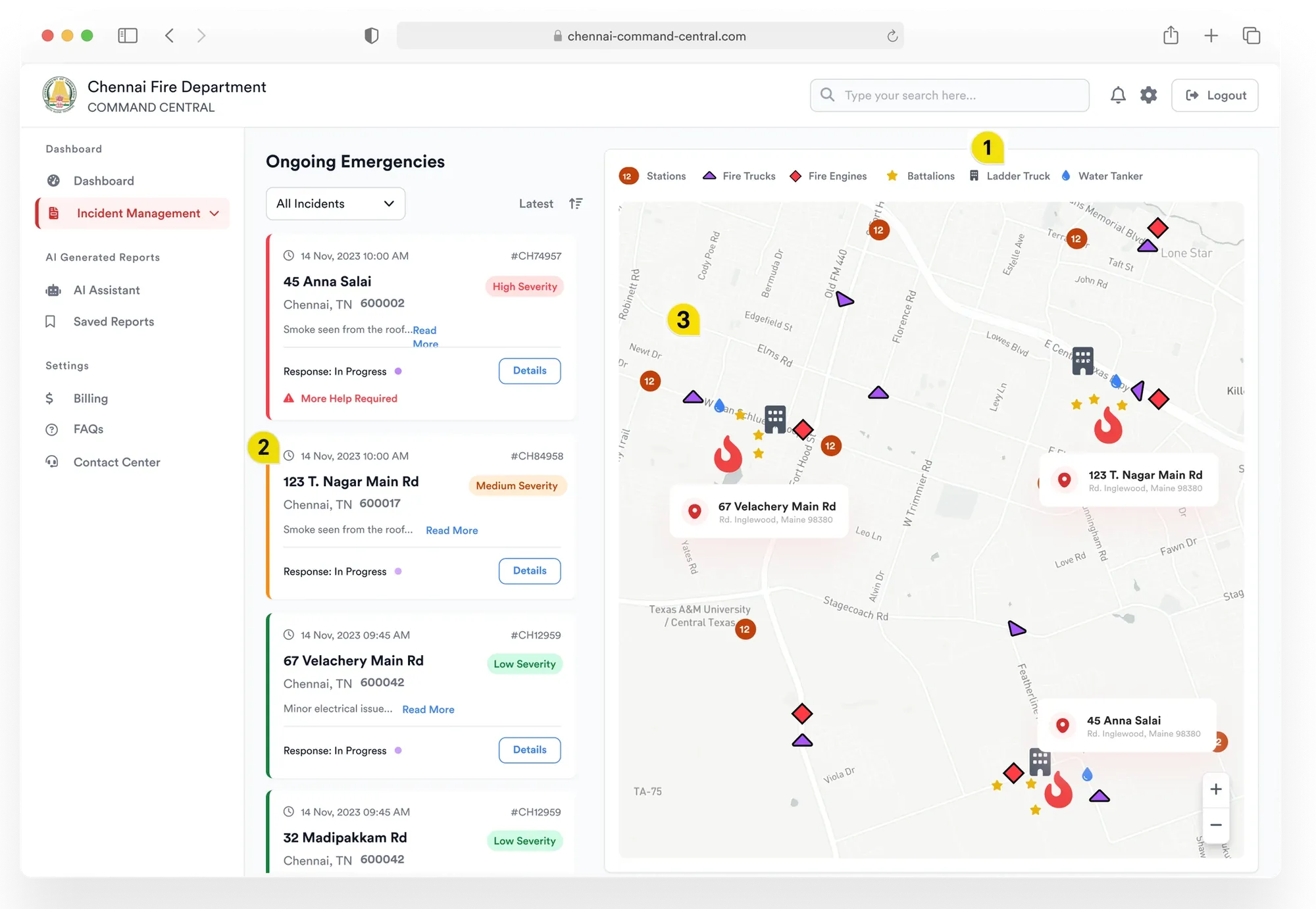 Incident Management Portal