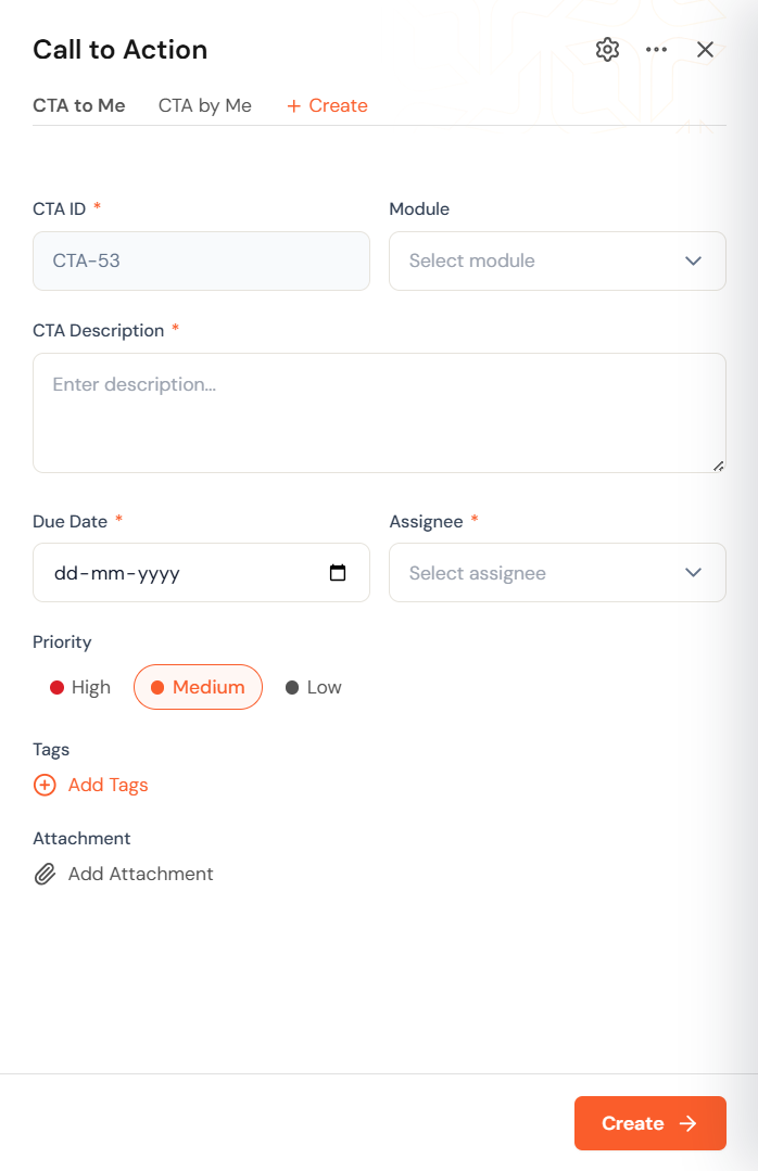 CTA hierarchy — mobile with overflow menu