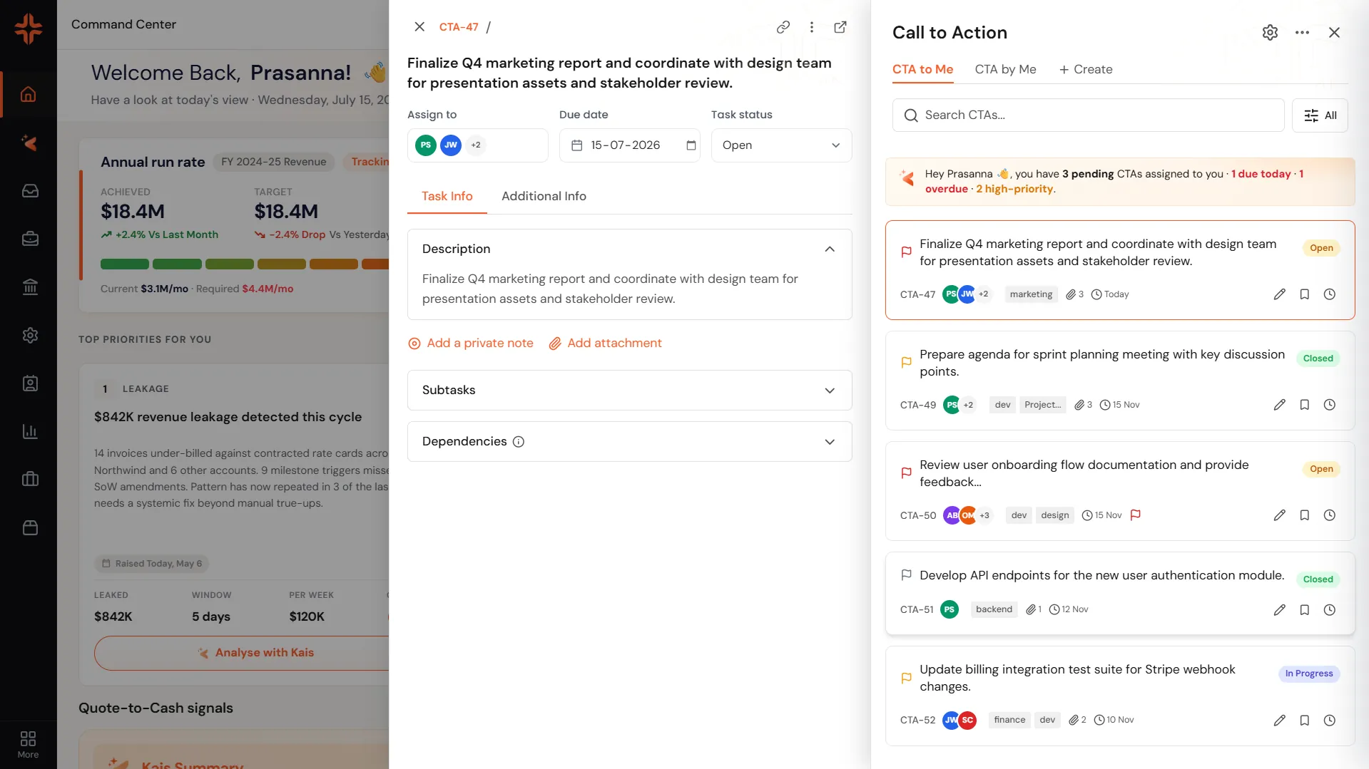 CTA hierarchy — desktop sticky CTA on scroll