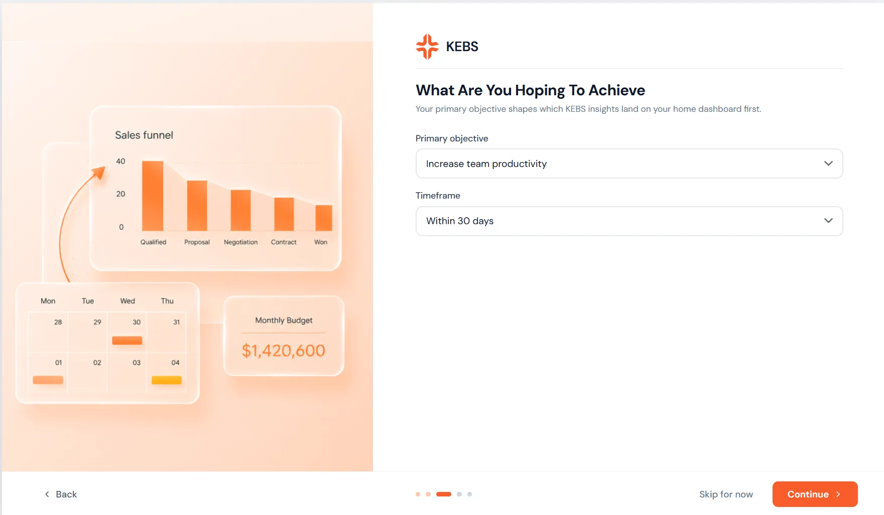 Onboarding — Guided first action