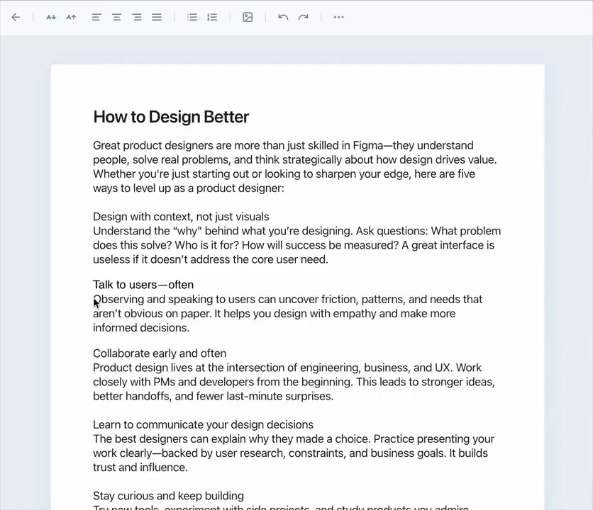 Cursor for Docs