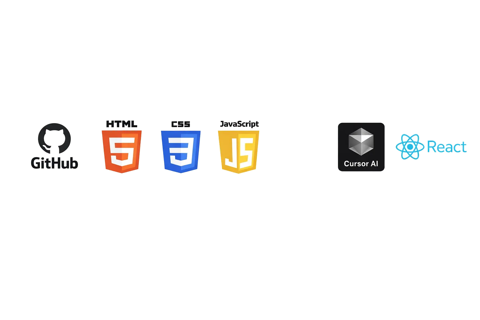 Tech Stack - GitHub, HTML, CSS, JavaScript, Claude, Cursor AI, React